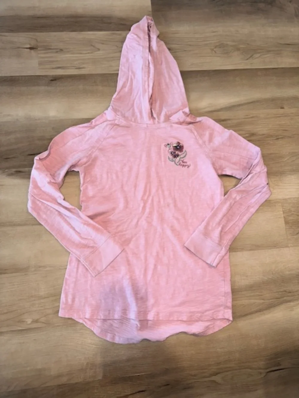 2 girls long sleeved hoodie shirts.  Size 14.  Carter's and OshKosh Excellent